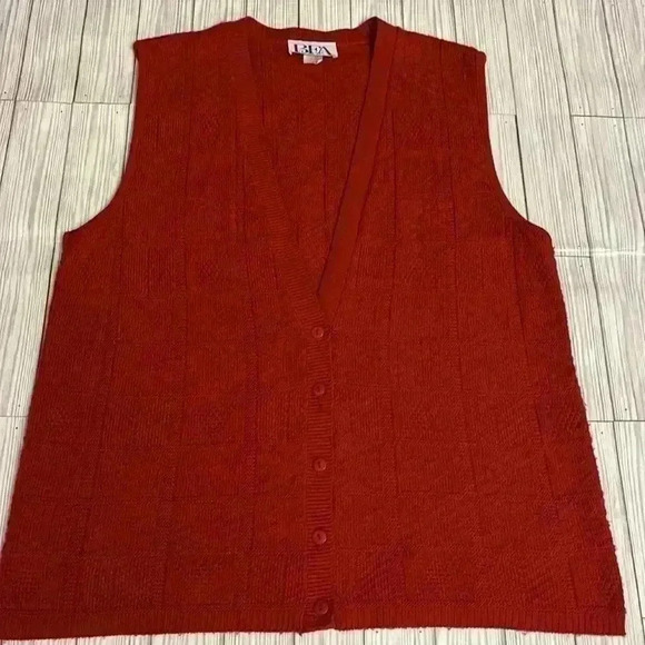 90’s knit sweater vest - Picture 1 of 4